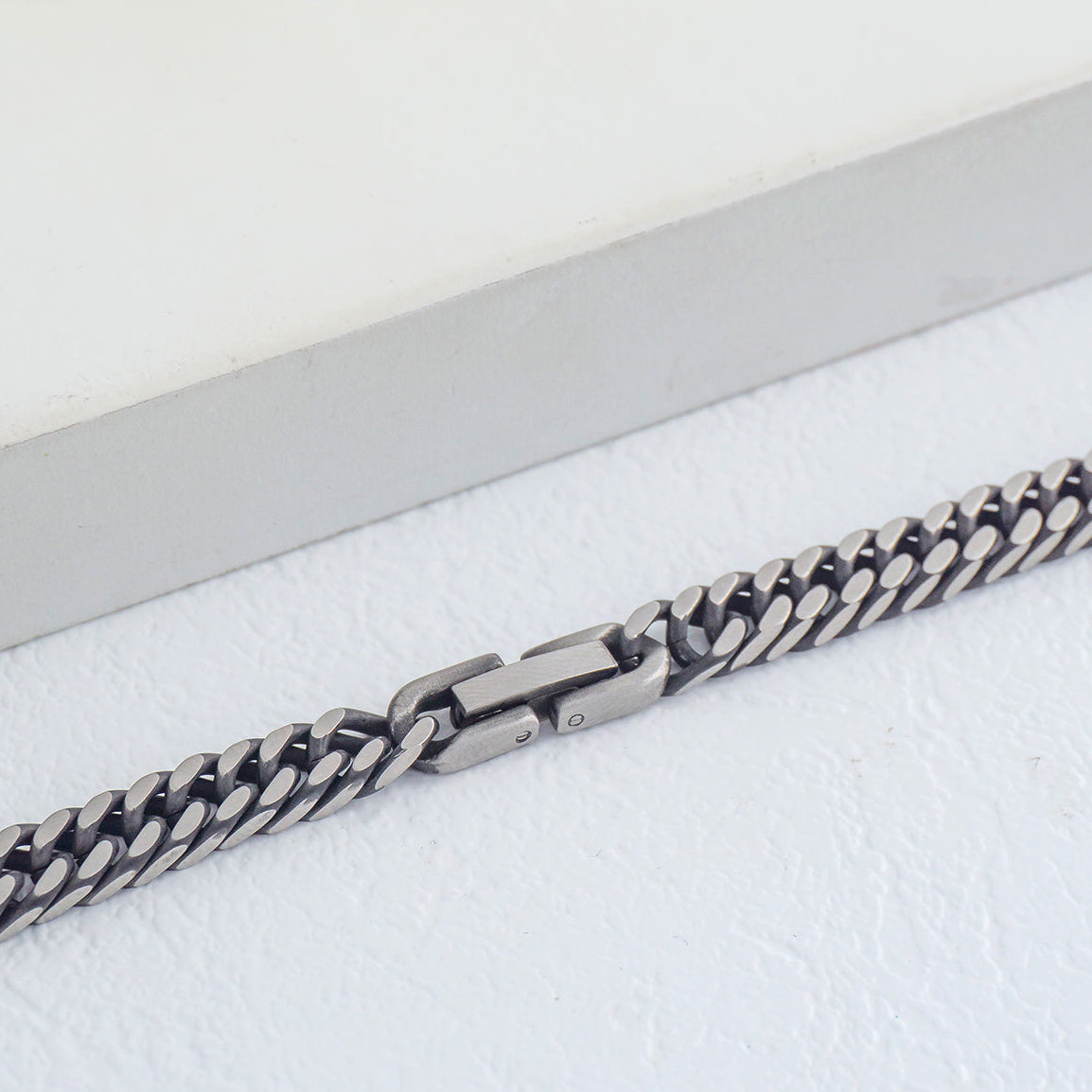 (60cm) Men's Double Link Curb Chain Necklace Stainless Steel PVD Gold Plated Kalung Pria Hypoallergenic