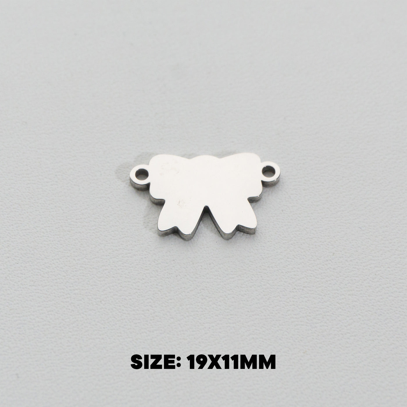 Minimalist Ribbon Connector Stainless Steel PVD Gold Plated Liontin Konektor Pita Minimalis Hypoallergenic