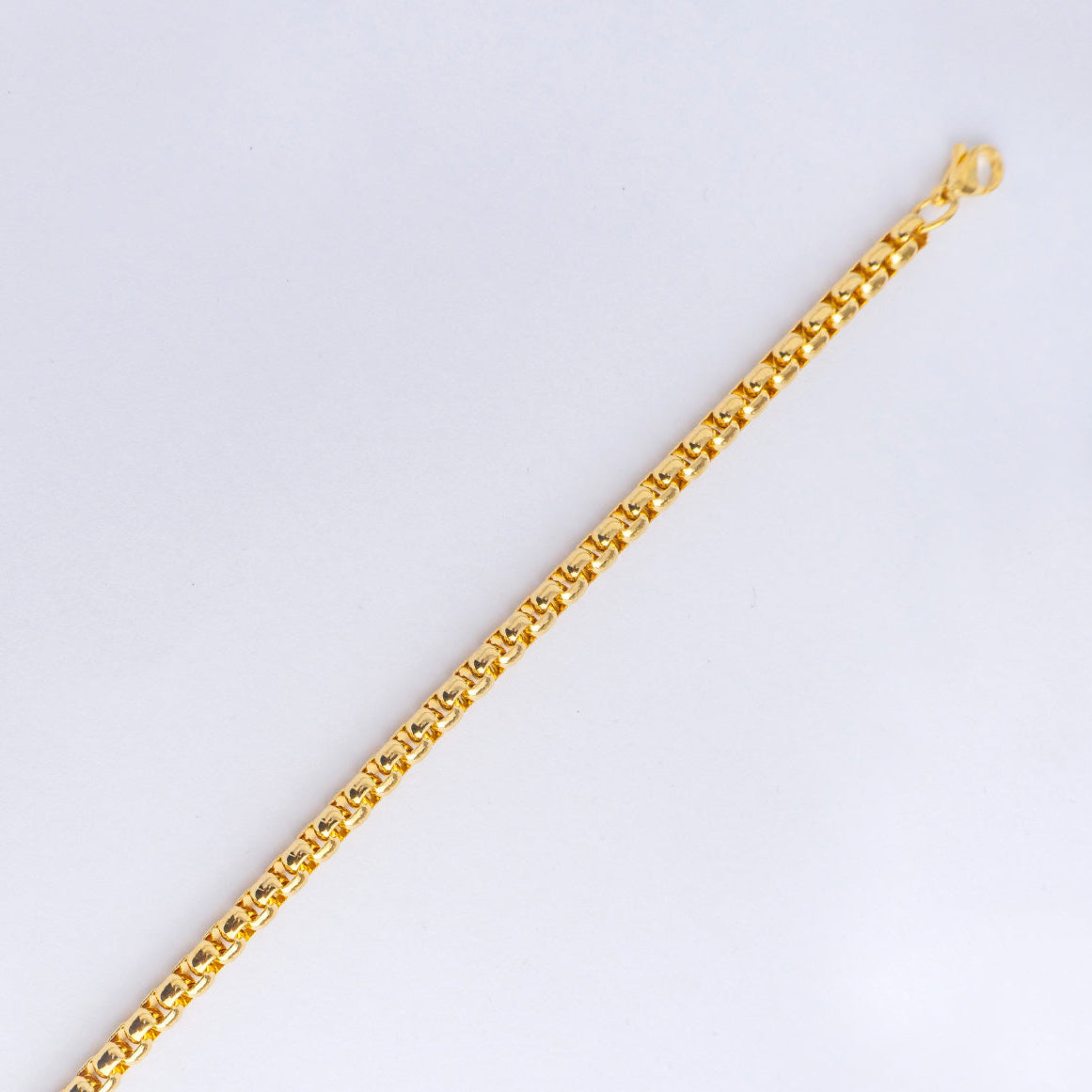 (18cm) Minimalist Miami Cuban Men's Bracelet Stainless Steel PVD Gold Plated Rantai Gelang Pria Hypoallergenic