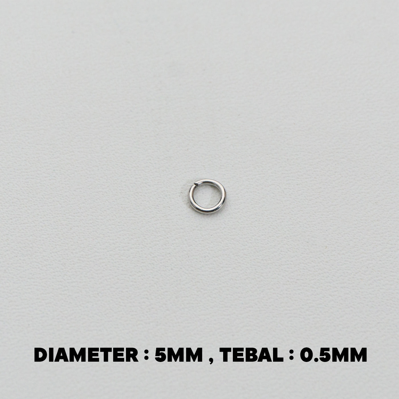 (20 pcs) 5mm Jump Ring O DIY Stainless Steel PVD Gold Plated Ring O bulat Hypoallergenic