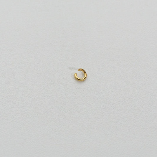 (20 pcs) 4mm Jump Ring O DIY Stainless Steel PVD Gold Plated Ring O bulat Hypoallergenic