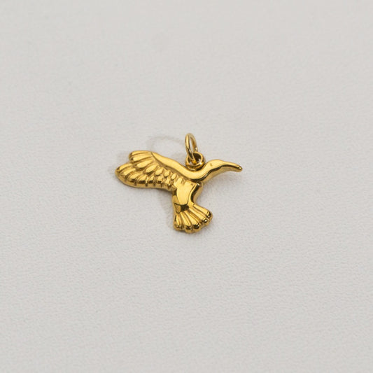 Flying Eagle Charms Stainless Steel PVD Gold Plated Liontin Burung Elang Terbang Hypoallergenic