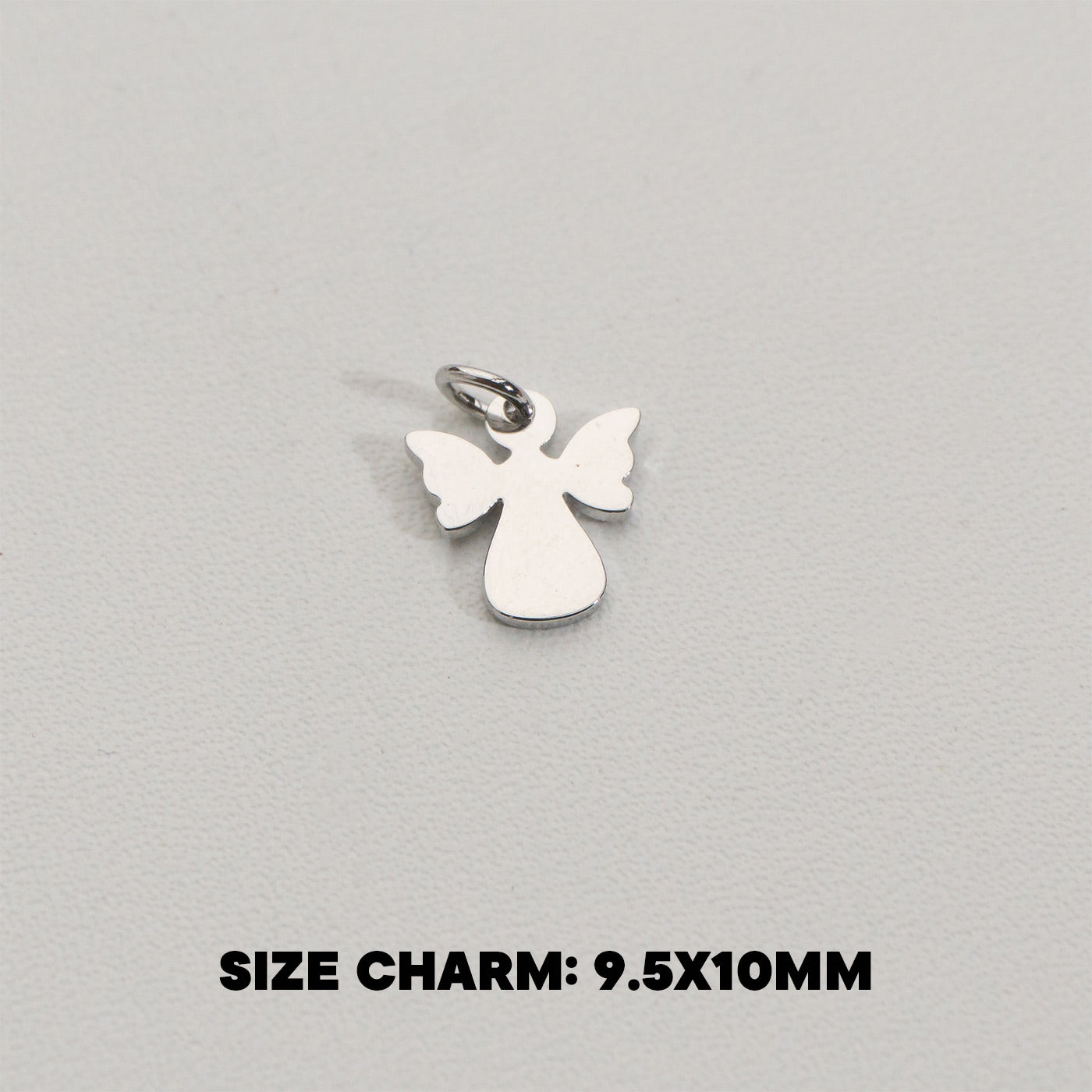 Tiny Plain Angel Charms Stainless Steel PVD Gold Plated Liontin Malaikat Polos Hypoallergenic