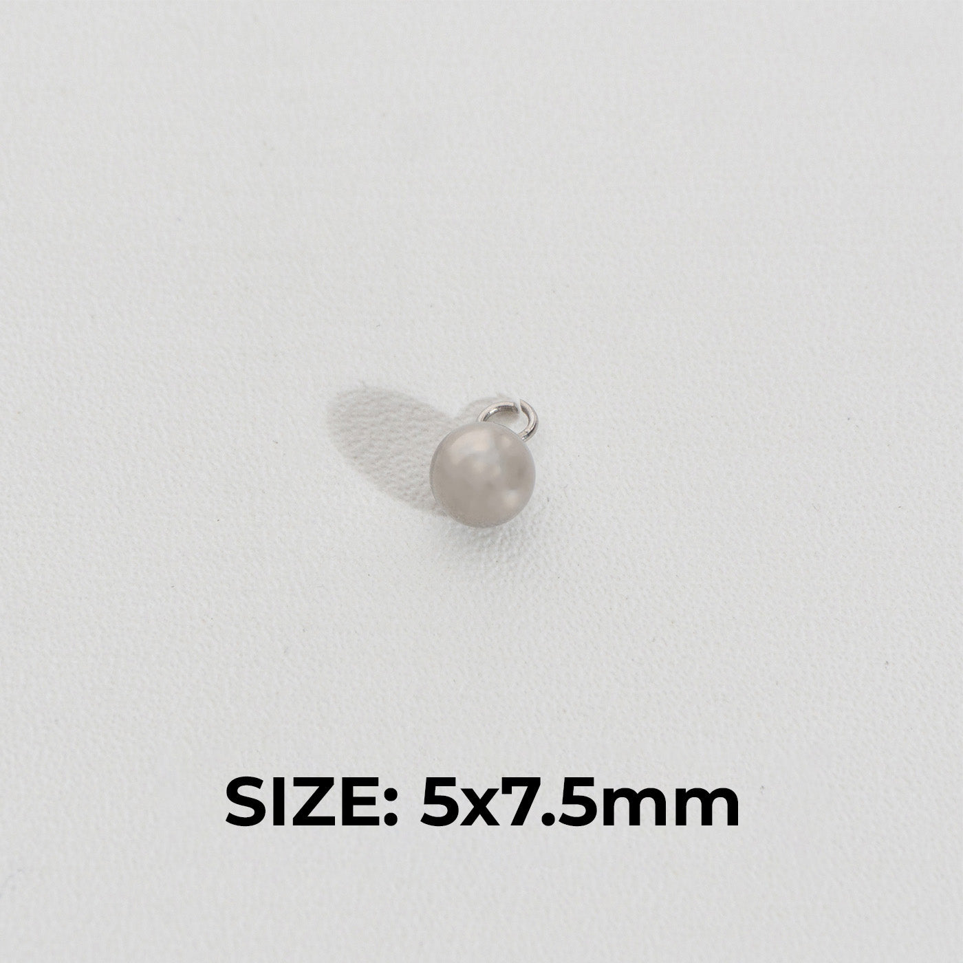 Plain Ball Charm Stainless Steel PVD Gold Plated Liontin Bola Polos Hypoallergenic