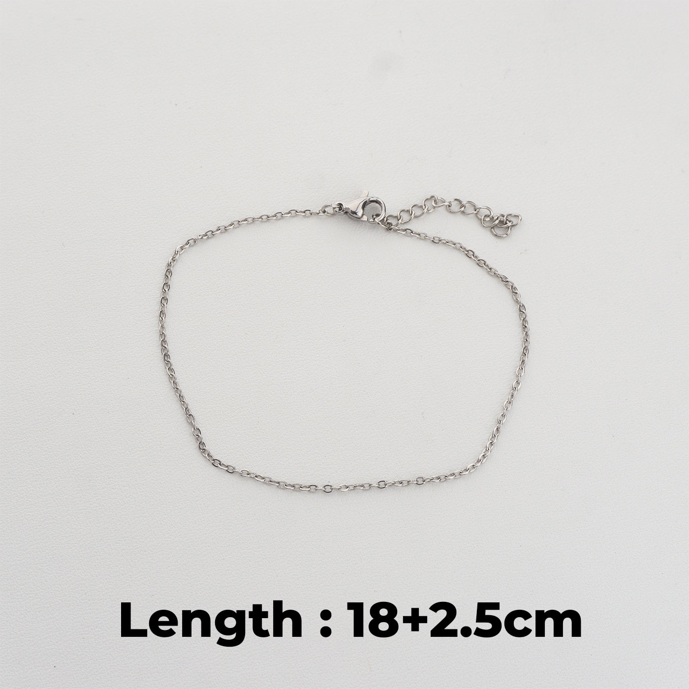 Silver Rolo Chain Bracelet Stainless Steel PVD Gold Plated Rantai Gelang Rolo Hypoallergenic