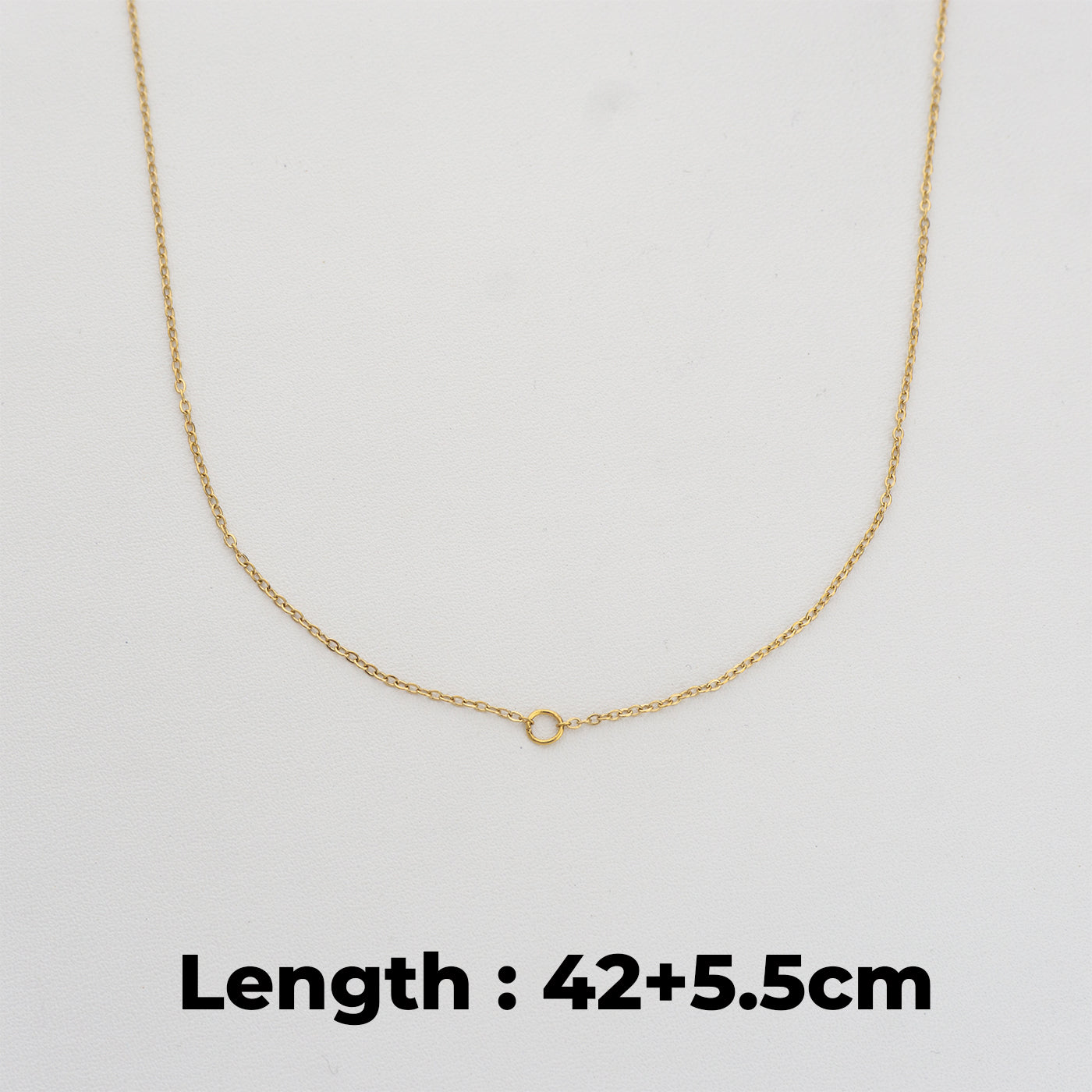 Rolo Chain For DIY Necklace Stainless Steel PVD Gold Plated Rantai Kalung DIY Hypoallergenic