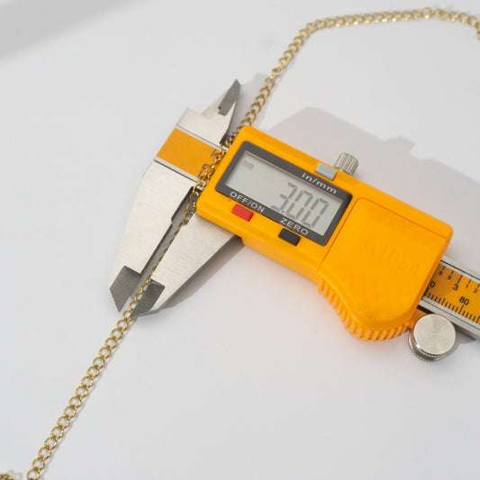 (4mm) Cable Unfinished Chain For Extender Rantai Stainless Steel Rantai Meteran Tipis Rantai Tambahan Kalung Gelang Hypoallergenic