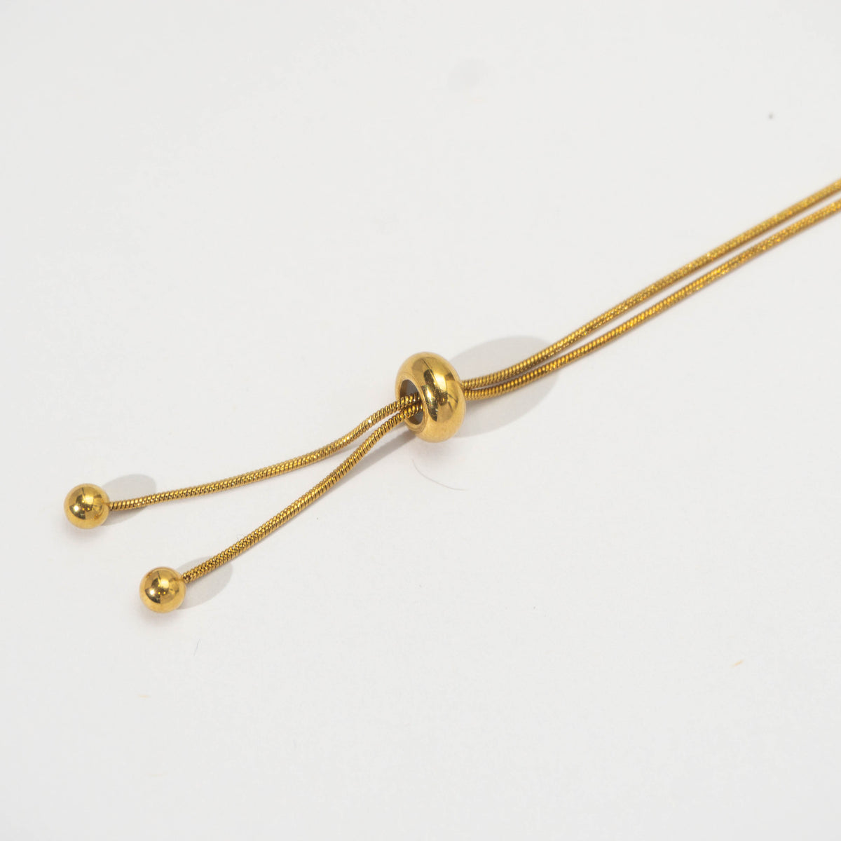 Snake Chain unfinished Adjustable Bracelet Daily Wear Stainless Steel PVD Gold Plated Rantai Gelang Serut Hypoallergenic
