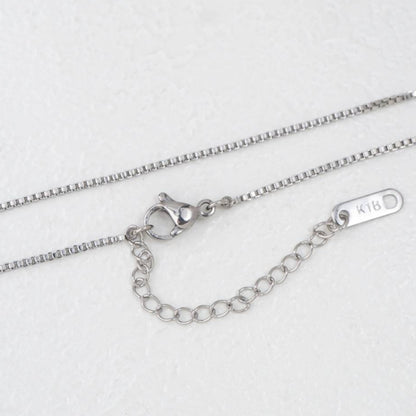 (47+5cm) Box Chain Necklace Stainless Steel PVD Gold Plated Rantai Kalung Itali Kaca Hypoallergenic