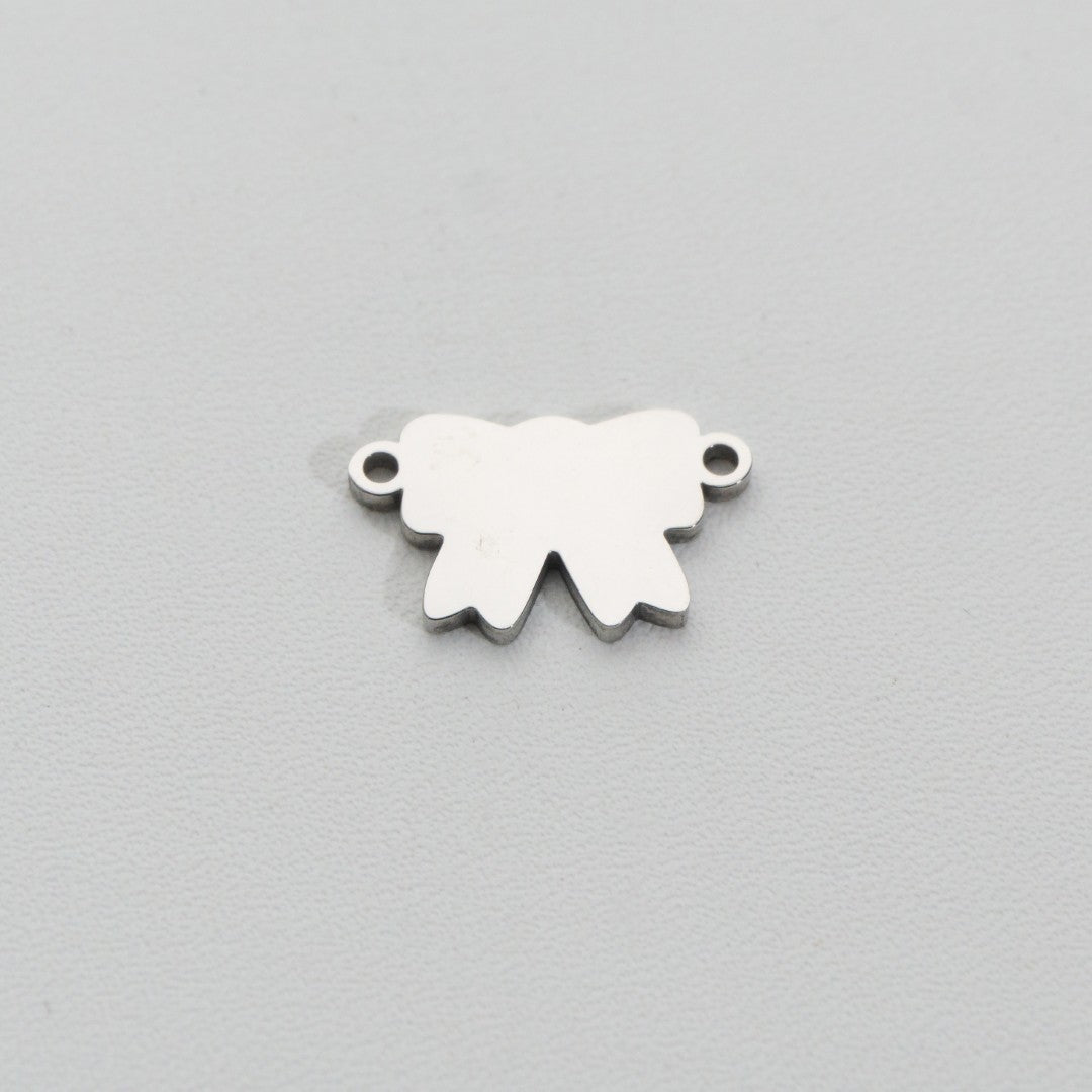 Minimalist Ribbon Connector Stainless Steel PVD Gold Plated Liontin Konektor Pita Minimalis Hypoallergenic