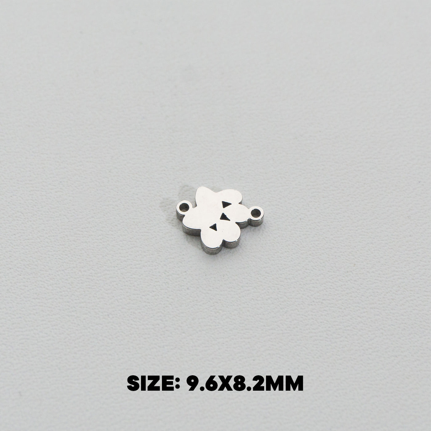 Mini Plain Animal Paw Connector Stainless Steel PVD Gold Plated Liontin Konektor Telapak Kaki Hewan Hypoallergenic