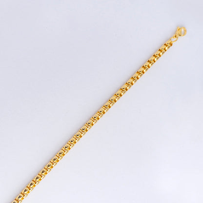 (18cm) Minimalist Miami Cuban Men's Bracelet Stainless Steel PVD Gold Plated Rantai Gelang Pria Hypoallergenic