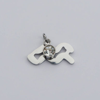 Colorful Zodiac Sign Pendant Stainless Steel PVD Gold Plated Liontin Zodiak Besar Hypoallergenic