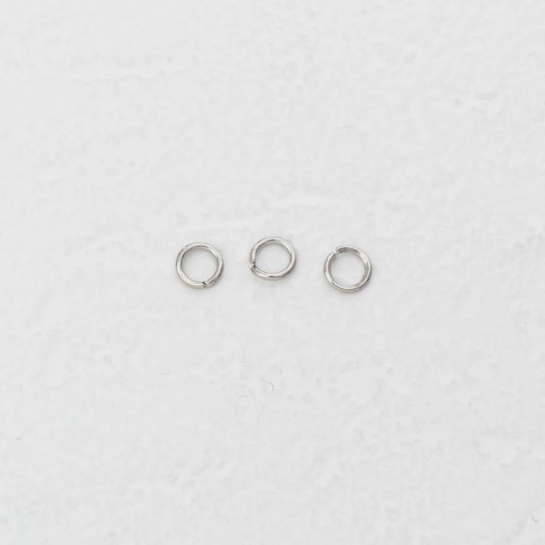 (20 pcs) (4x0.6mm) Jump Ring O DIY Stainless Steel PVD Gold Plated Ring O bulat Hypoallergenic