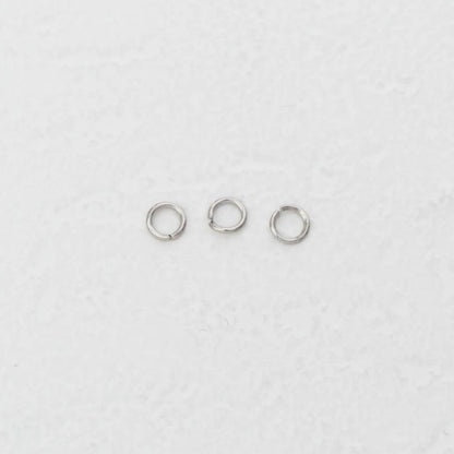 (20 pcs) (4x0.6mm) Jump Ring O DIY Stainless Steel PVD Gold Plated Ring O bulat Hypoallergenic