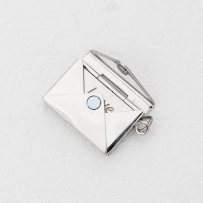(20mm) Openable Love Letter Envelope Pendant Stainless Steel PVD Gold Plated Liontin Amplop Surat Cinta Hypoallergenic
