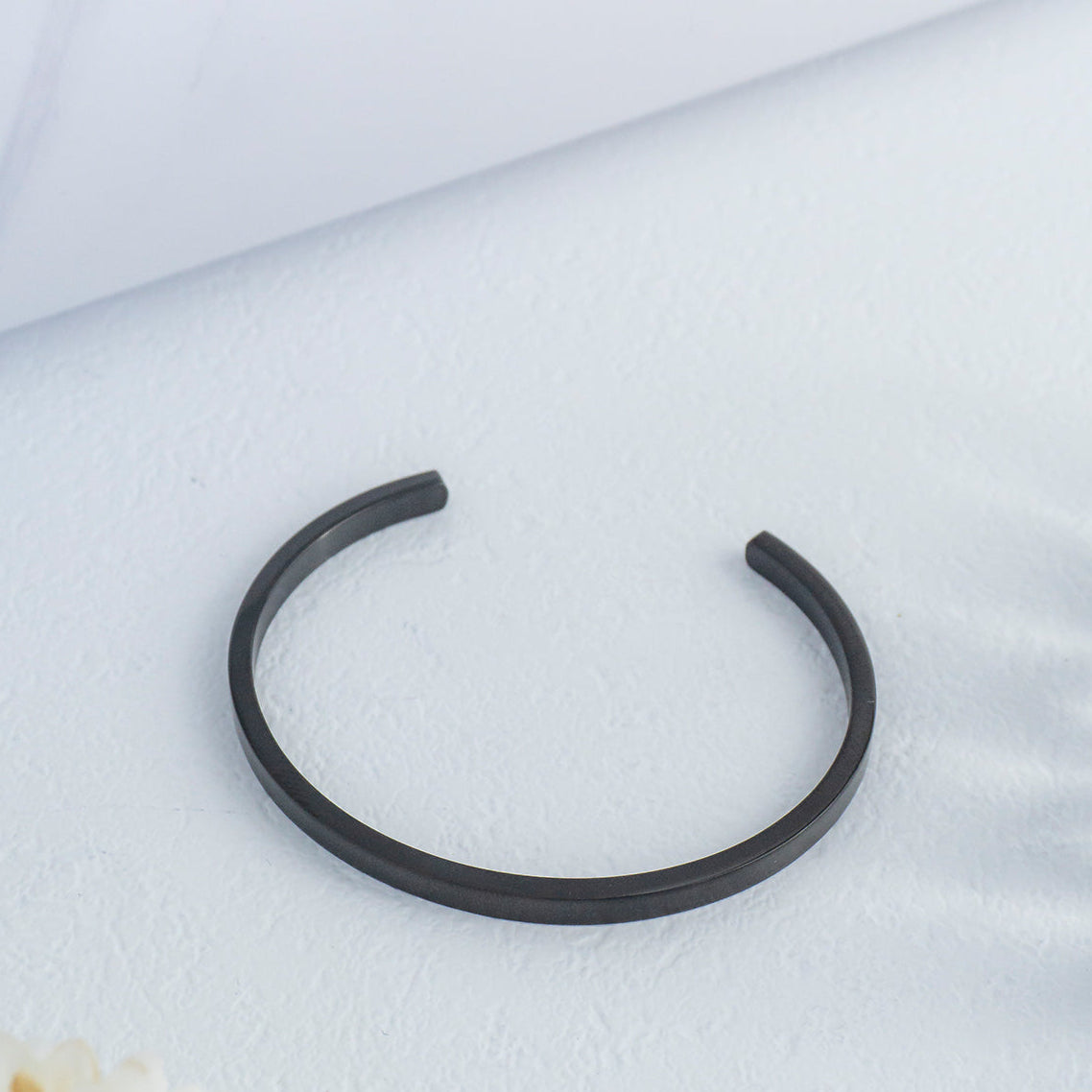 Minimalist Matte Open Cuff Bangle Bracelet Stainless Steel PVD Gold Plated Gelang Bangle Hypoallergenic