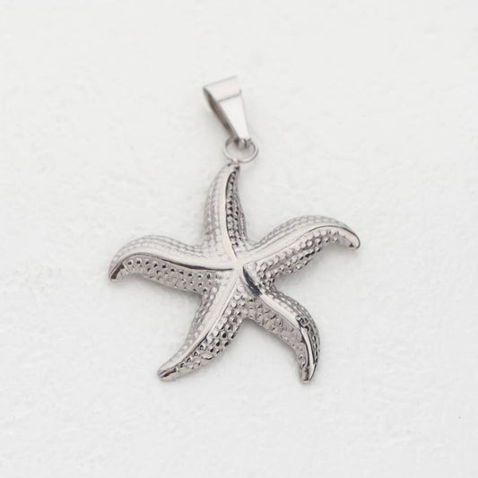 (4.5cm) Big Ocean Starfish Pendant Stainless Steel PVD Gold Plated Liontin Bintang Laut Besar Hypoallergenic
