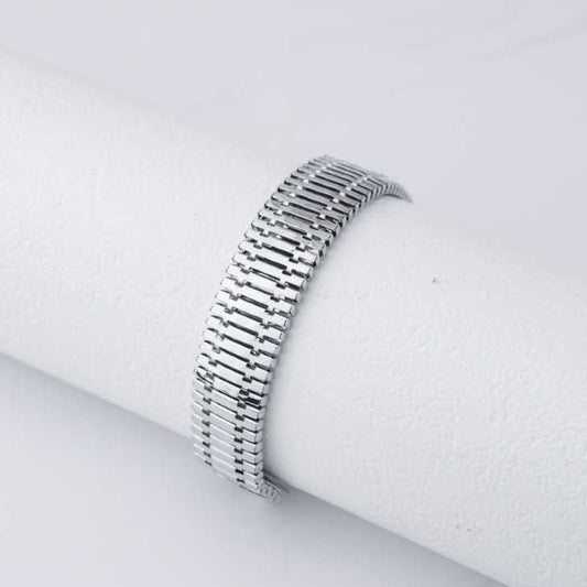 (23.5cm) Chunky Herringbone Snake Chain Men's Bracelet Stainless Steel Rantai Gelang Pria Hypoallergenic