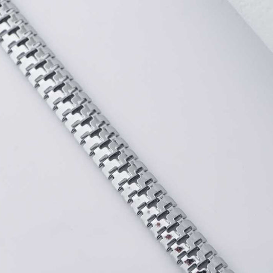 (21cm) Chunky Snake Chain Men's Bracelet Stainless Steel Rantai Gelang Pria Hypoallergenic