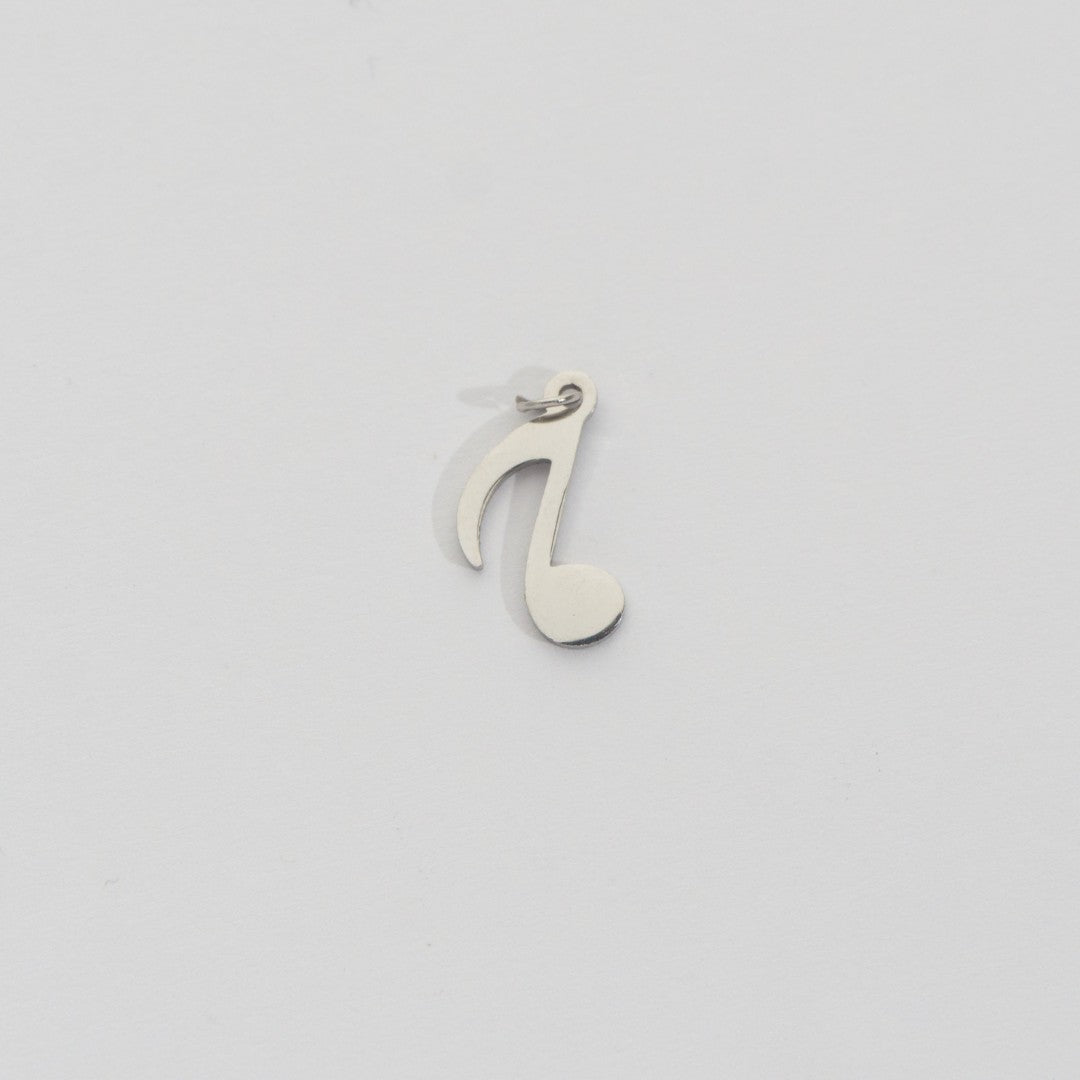 (1.3cm) Eighth Note Musical Charm Stainless Steel PVD Gold Plated Liontin Nada Musik Hypoallergenic