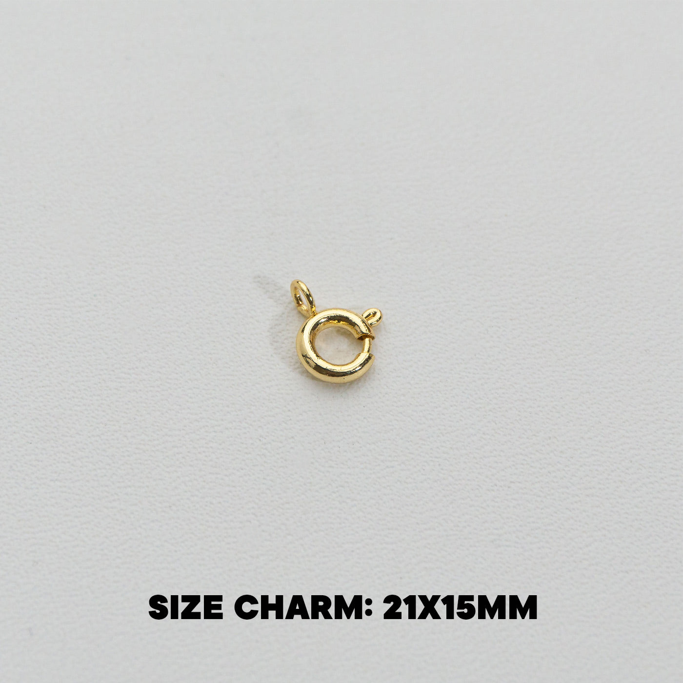 (5pcs) Mini Round Clasp DIY Stainless Steel PVD Gold Plated Pengait Bulat Hypoallergenic