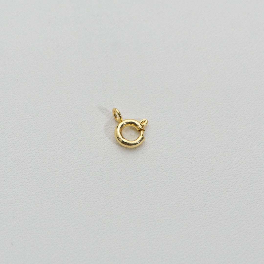 (5pcs) Mini Round Clasp DIY Stainless Steel PVD Gold Plated Pengait Bulat Hypoallergenic