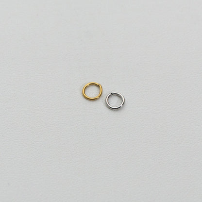 (20 pcs) 5mm Jump Ring O DIY Stainless Steel PVD Gold Plated Ring O bulat Hypoallergenic