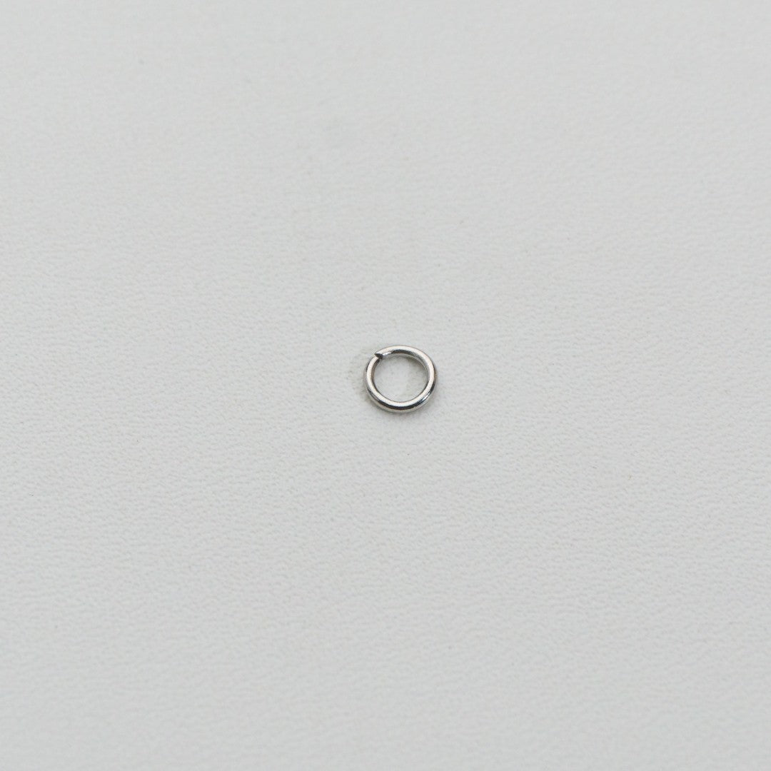 (20 pcs) 5mm Jump Ring O DIY Stainless Steel PVD Gold Plated Ring O bulat Hypoallergenic