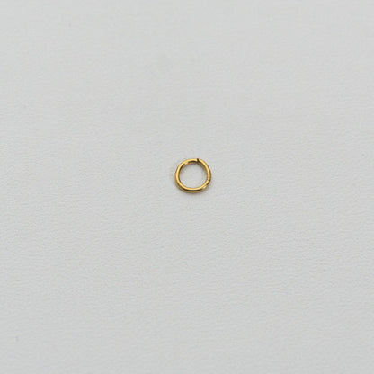 (20 pcs) 5mm Jump Ring O DIY Stainless Steel PVD Gold Plated Ring O bulat Hypoallergenic