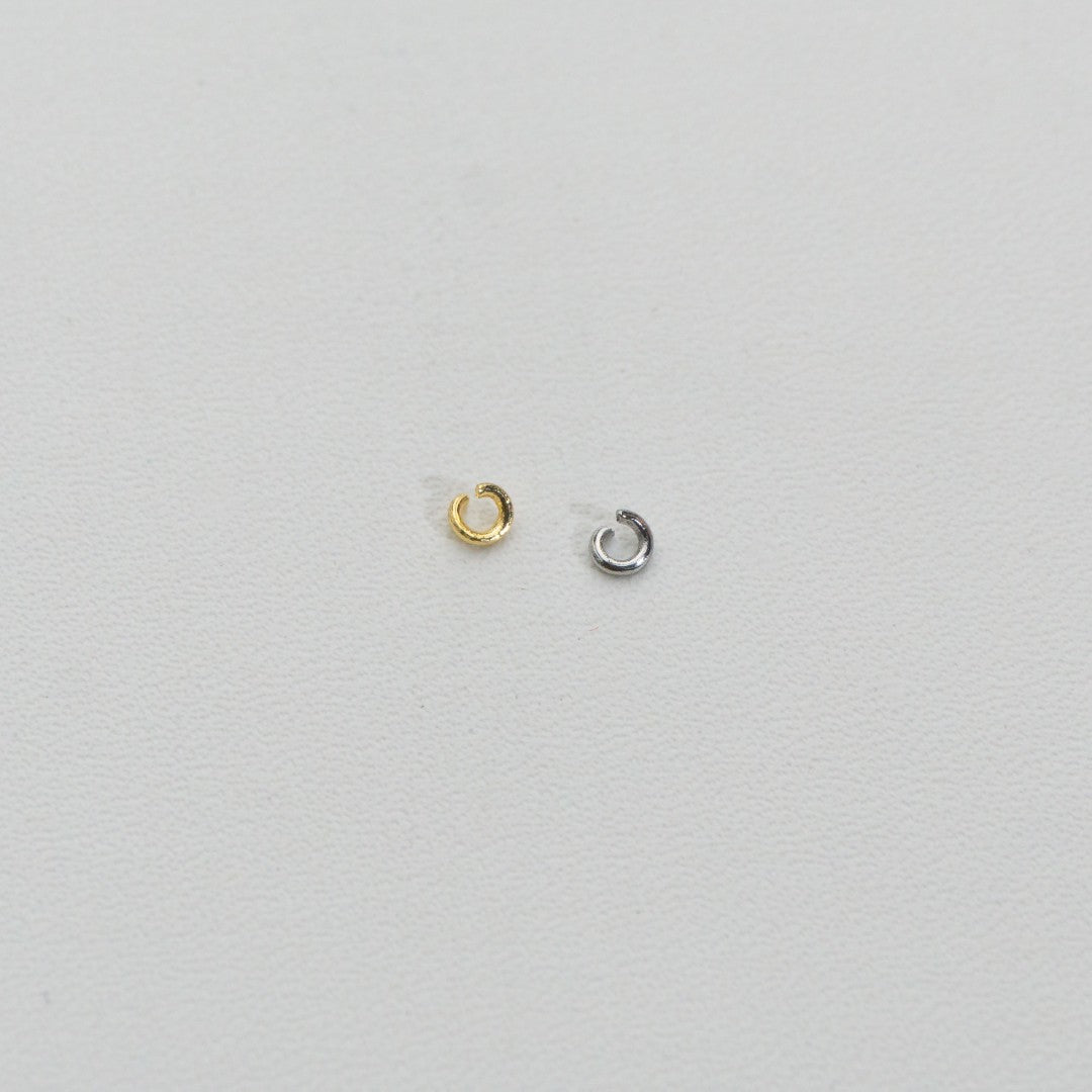 (20 pcs) 3mm Jump Ring O DIY Stainless Steel PVD Gold Plated Ring O bulat Hypoallergenic