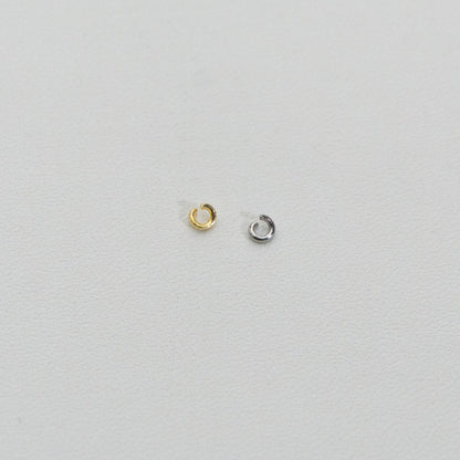 (20 pcs) 3mm Jump Ring O DIY Stainless Steel PVD Gold Plated Ring O bulat Hypoallergenic