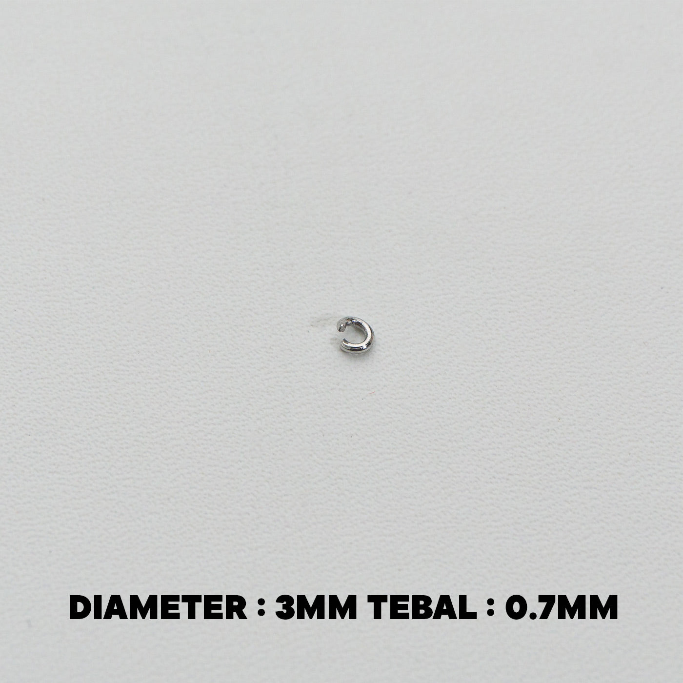 (20 pcs) 3mm Jump Ring O DIY Stainless Steel PVD Gold Plated Ring O bulat Hypoallergenic
