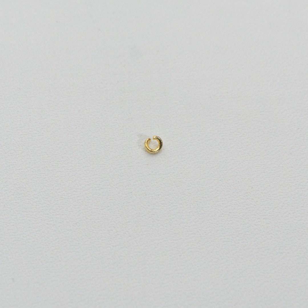 (20 pcs) 3mm Jump Ring O DIY Stainless Steel PVD Gold Plated Ring O bulat Hypoallergenic