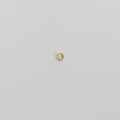 (20 pcs) 3mm Jump Ring O DIY Stainless Steel PVD Gold Plated Ring O bulat Hypoallergenic