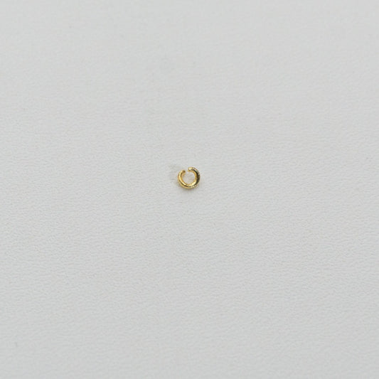 (20 pcs) 3mm Jump Ring O DIY Stainless Steel PVD Gold Plated Ring O bulat Hypoallergenic