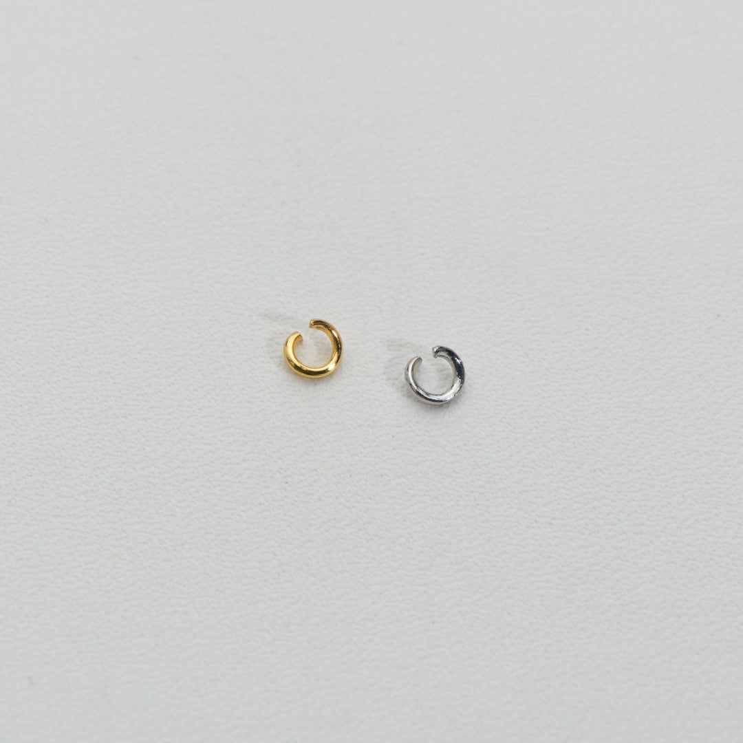 (20 pcs) 4mm Jump Ring O DIY Stainless Steel PVD Gold Plated Ring O bulat Hypoallergenic