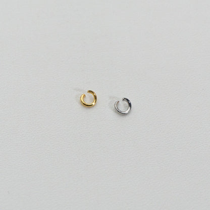(20 pcs) 4mm Jump Ring O DIY Stainless Steel PVD Gold Plated Ring O bulat Hypoallergenic
