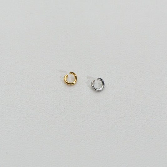 (20 pcs) 4mm Jump Ring O DIY Stainless Steel PVD Gold Plated Ring O bulat Hypoallergenic