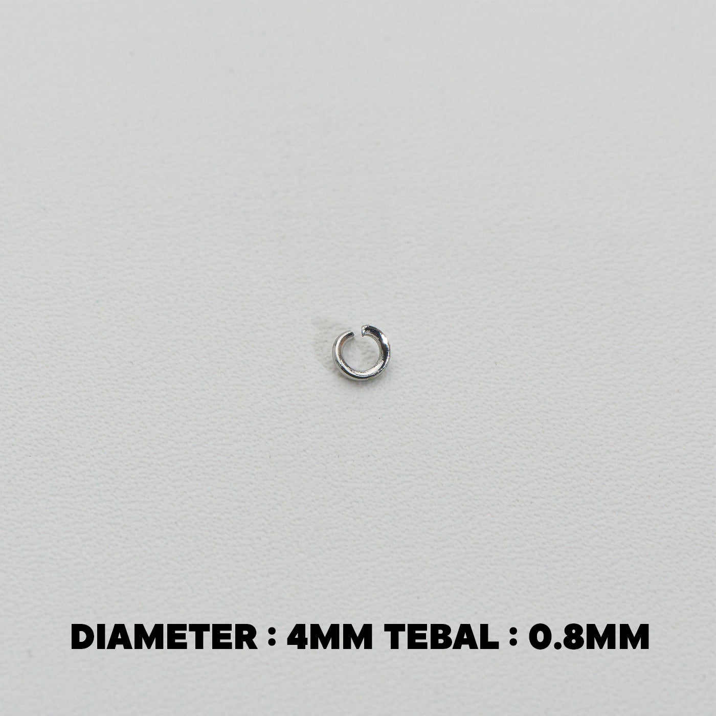 (20 pcs) 4mm Jump Ring O DIY Stainless Steel PVD Gold Plated Ring O bulat Hypoallergenic