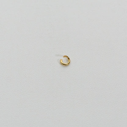 (20 pcs) 4mm Jump Ring O DIY Stainless Steel PVD Gold Plated Ring O bulat Hypoallergenic