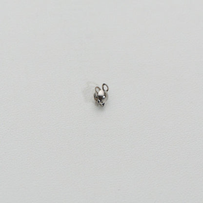 (10pcs) 3mm Crimp Beads Knot Cover DIY Stainless Steel PVD Gold Plated Kodokan Jepit Hypoallergenic