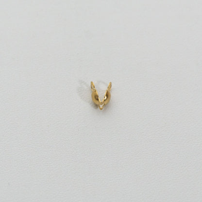 (10pcs) 4mm Crimp Beads Knot Cover DIY Stainless Steel PVD Gold Plated Kodokan Jepit Hypoallergenic