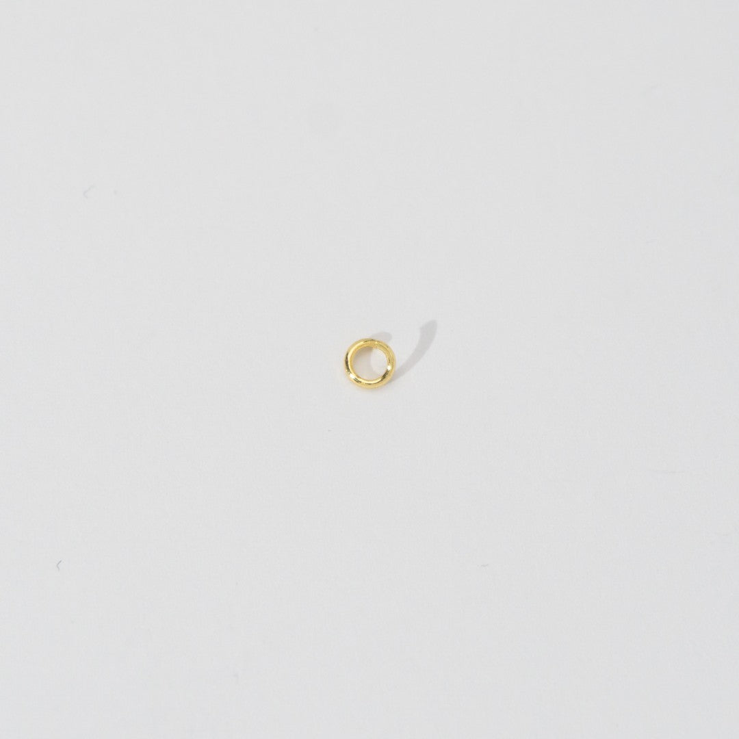 (20 pcs) 4mm Jump Ring O DIY Stainless Steel Gold Plating Ring O bulat Hypoallergenic