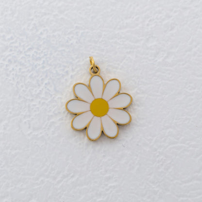 Secret Garden Blooming Set Collection Charm Stainless Steel PVD Gold Plated Set Liontin Koleksi Bunga Kupu - Kupu Taman Hypoallergenic