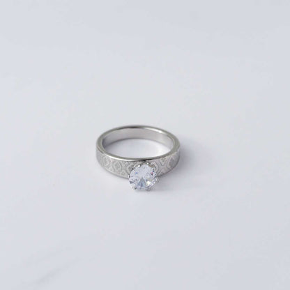 Lucky Clover Pattern Vintage Ring Collection Stainless Steel PVD Gold Plated Cincin Motif Daun Semanggi Hypoallergenic