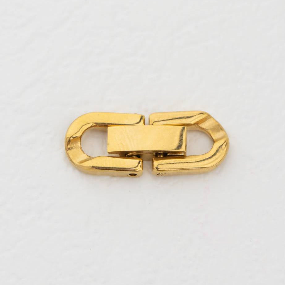 Watch Band Style Clasp DIY Stainless Steel PVD Gold Pengait Gelang Kalung Jam Hypoallergenic