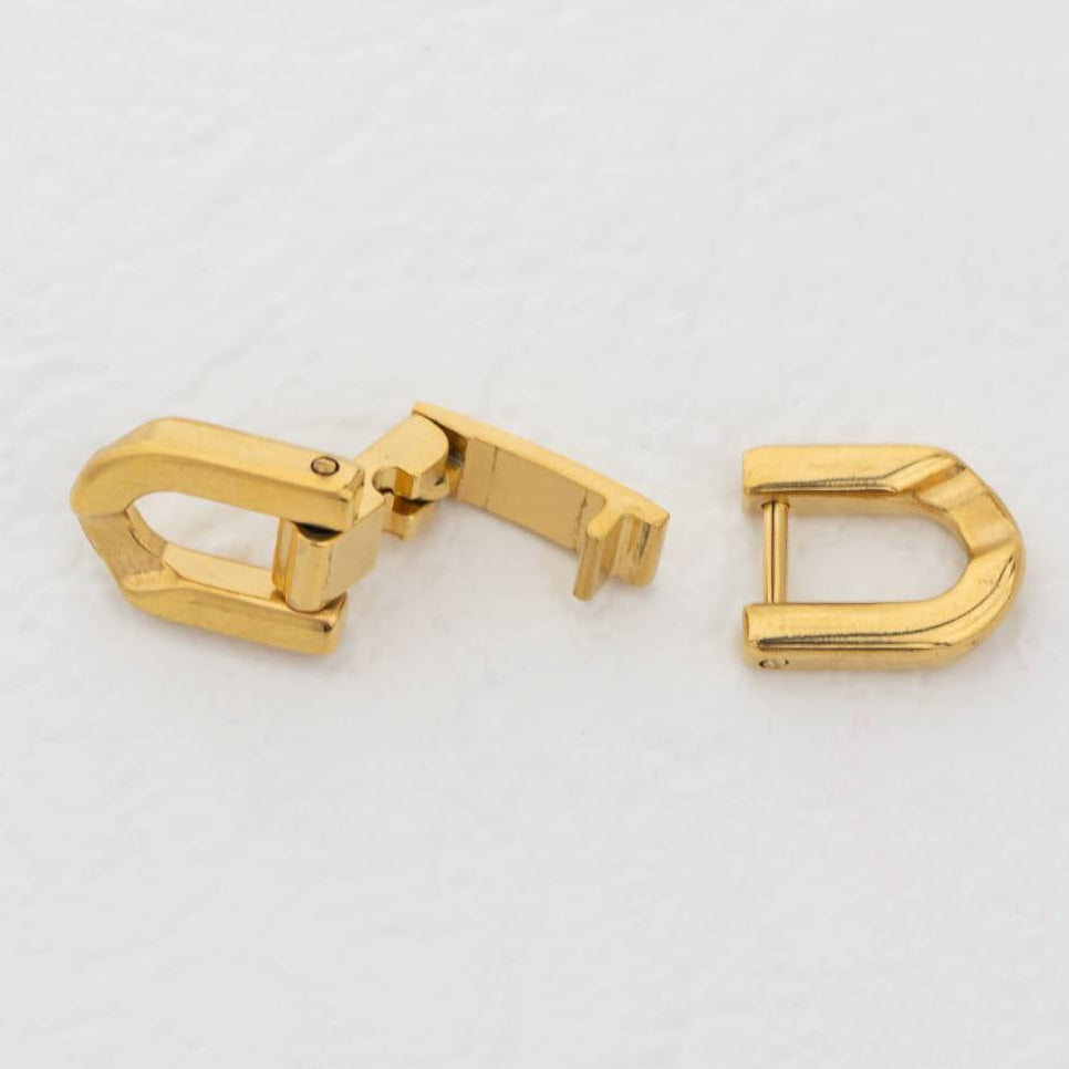 Watch Band Style Clasp DIY Stainless Steel PVD Gold Pengait Gelang Kalung Jam Hypoallergenic