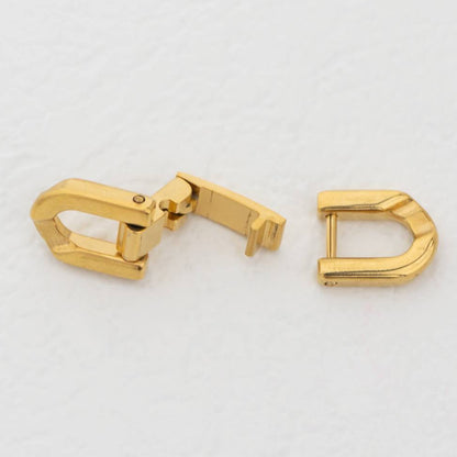 Watch Band Style Clasp DIY Stainless Steel PVD Gold Pengait Gelang Kalung Jam Hypoallergenic