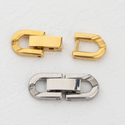 Watch Band Style Clasp DIY Stainless Steel PVD Gold Pengait Gelang Kalung Jam Hypoallergenic